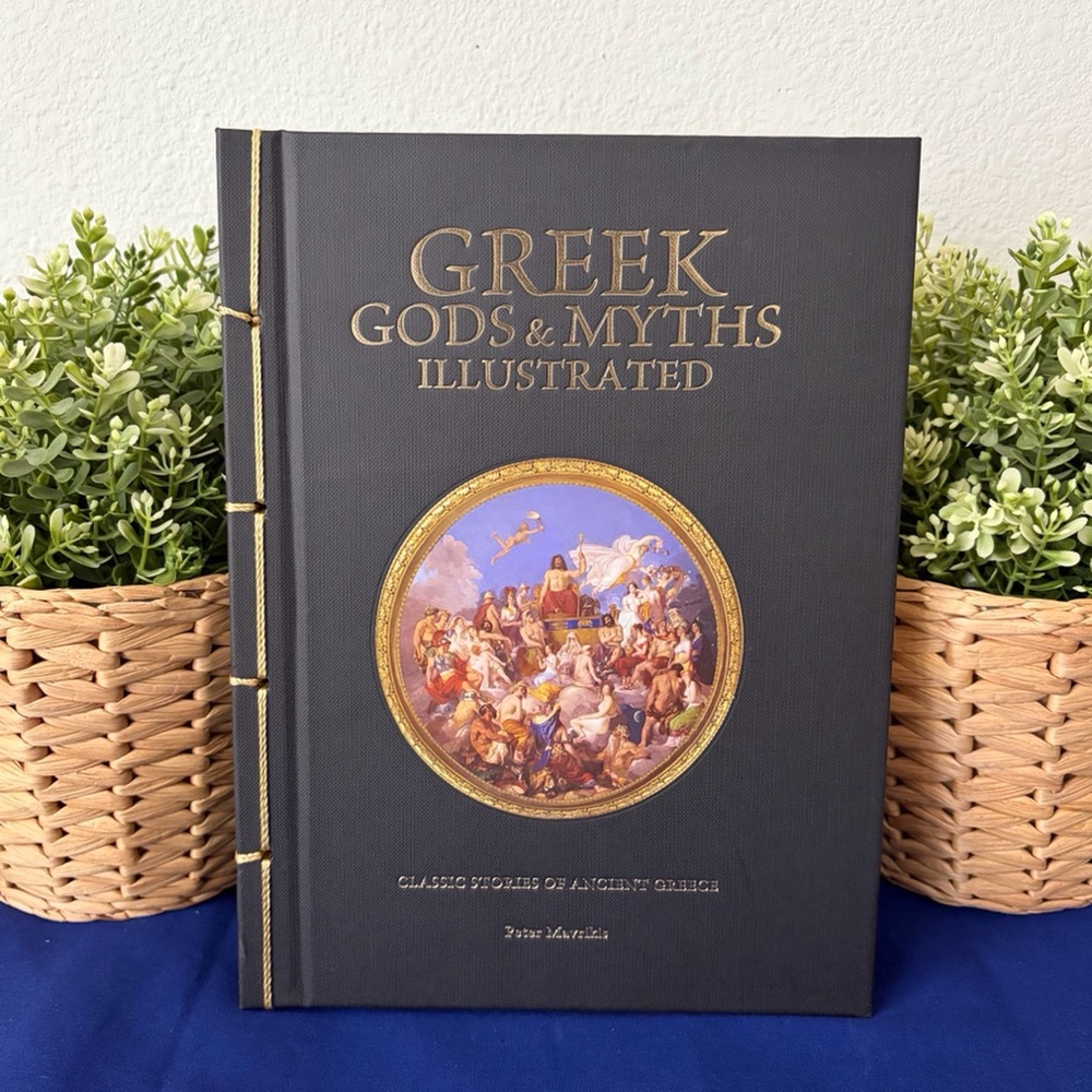 Greek Gods and Myths Illustrated Hardcover Mythology Book